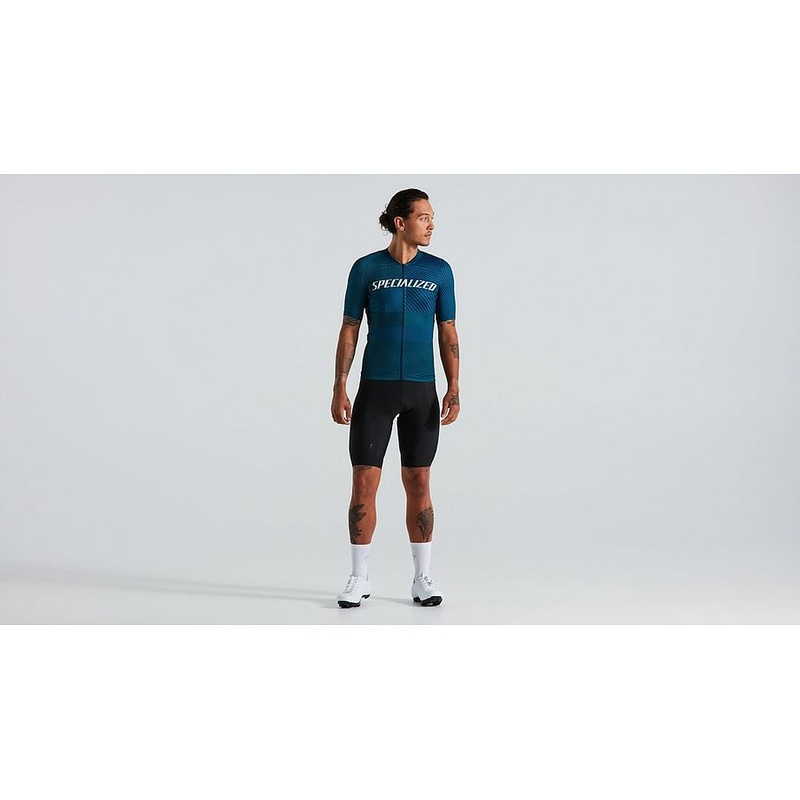 Specialized sl+ logo stripe jersey ss men navy blue l