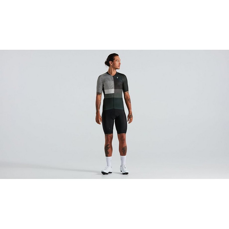 Specialized sl+ logo stripe jersey ss men dark moss green xxl