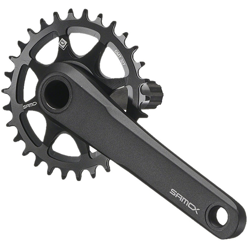 Samox TAM38 Fat Bike Crankset – 175mm 11-Speed 30t Direct Mount Samox 24mm CrMo Crank Spindle For 120mm BB Shell BLK