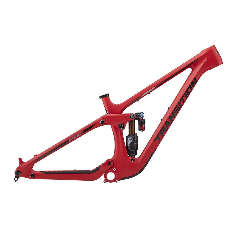 Transition Patrol 29″ / 27.5″ Carbon Mountain Frame – Medium, Bonfire Red