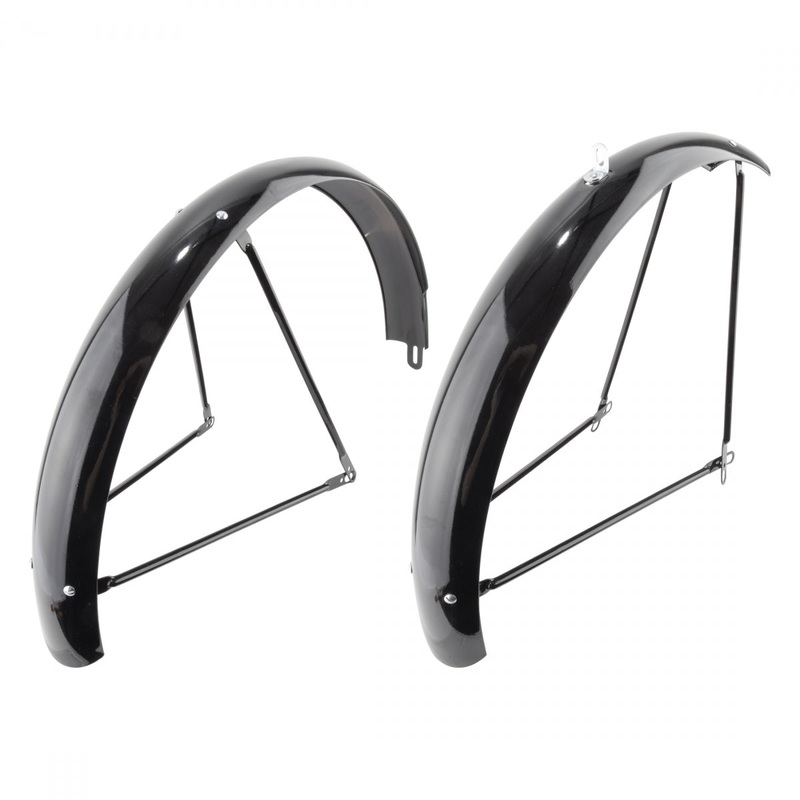 Wald Balloon 962 Fender Set: 26×2.0 – 2.125 Wheel, Gloss Black