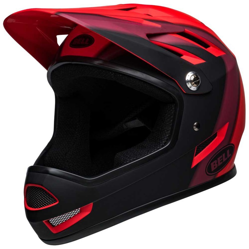 Bell Sanction Full Face Helmet – Presence – Matt Red-Black