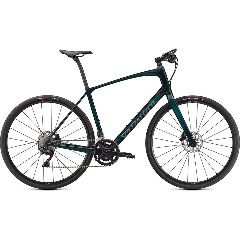 2021 Specialized sirrus 6.0 bike gloss green tint / satin black reflective m