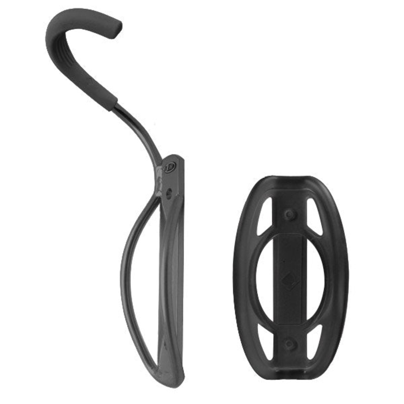 Delta Single Bike Wall Mount Rack with Tire Tray: Holds One Bike Black