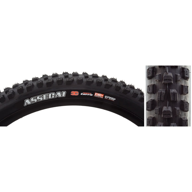 Maxxis Assegai Tire – 27.5 x 2.5 Tubeless Folding BLK 3C MaxxTerra EXO+ Wide Trail