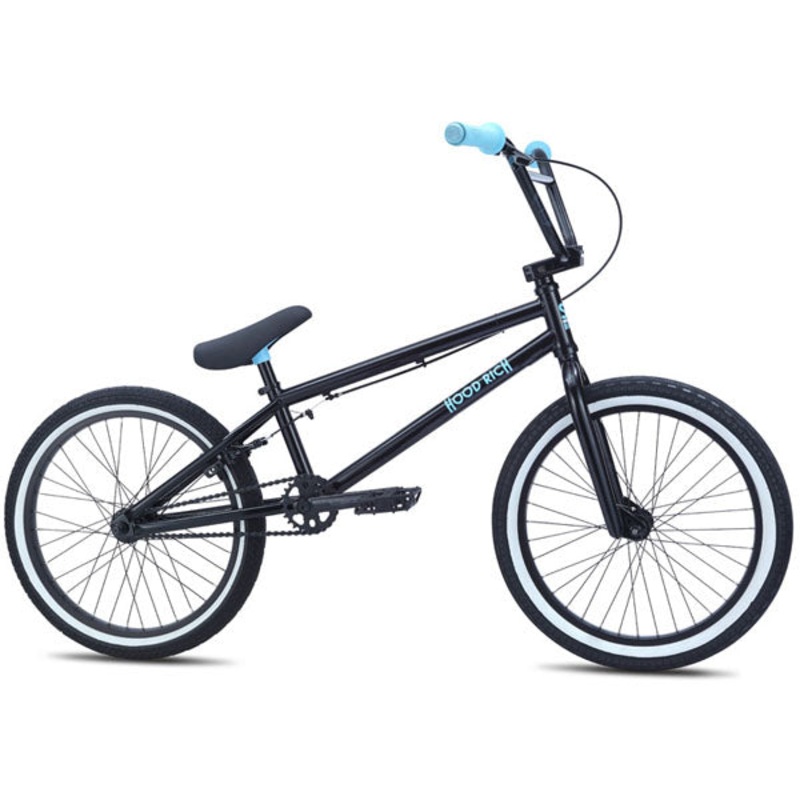 SE Bikes Hoodrich BMX Bike-Black w/Blue