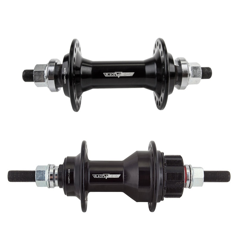 BlackOps MX-3100 Sealed Cassette BMX Hubset – 32h 3/8″ axles – Black