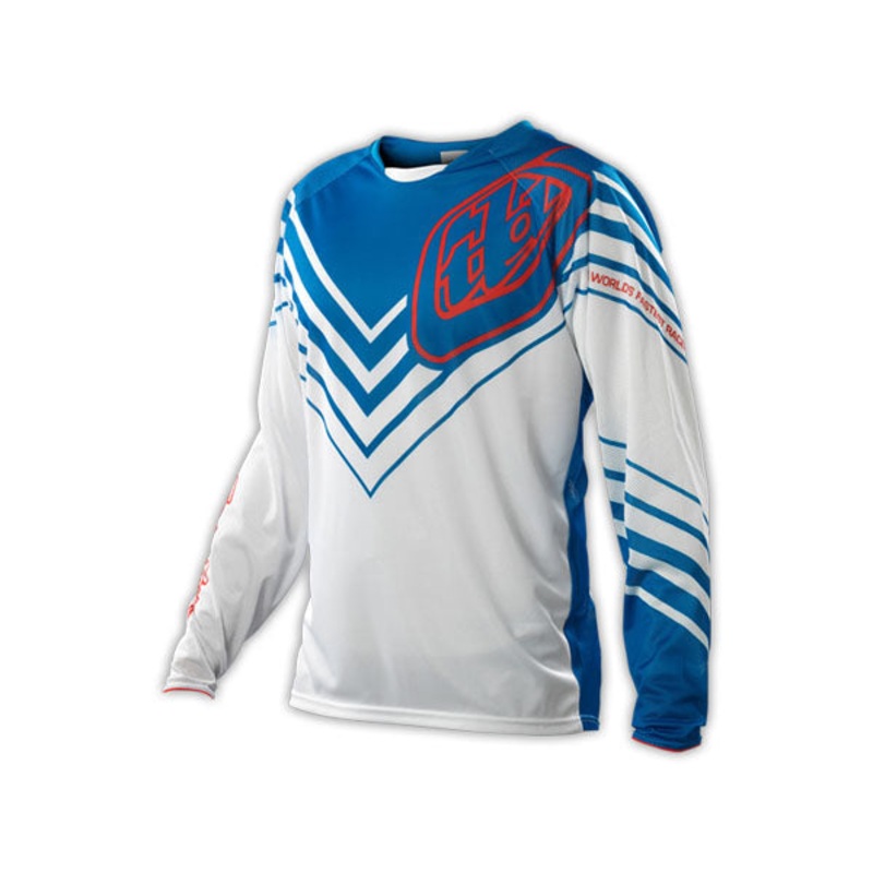 Troy Lee 2014 Sprint BMX Race Jersey-Camber Red/White/Blue