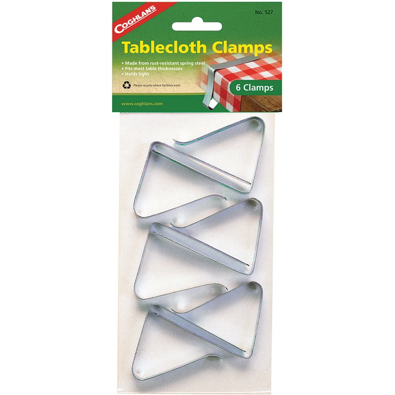 Coghlans Tablecloth Clamps – Set of 6, Keep Your Tablecloth Secure!