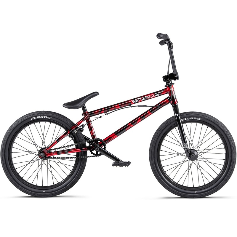We The People Versus 20.65″TT BMX Bike-Brushed Metallic Red