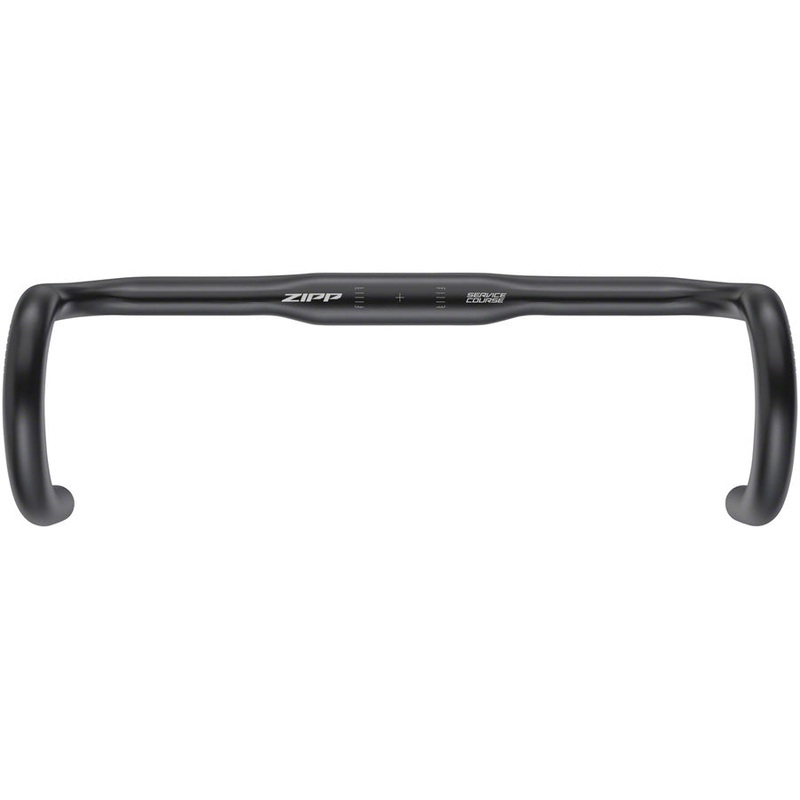 Zipp Service Course 80 Ergo Drop Handlebar – Aluminum, 31.8mm, 42cm, Bead Blast Black, A2
