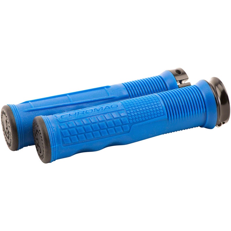 Chromag Format Grips – Blue, Lock-On