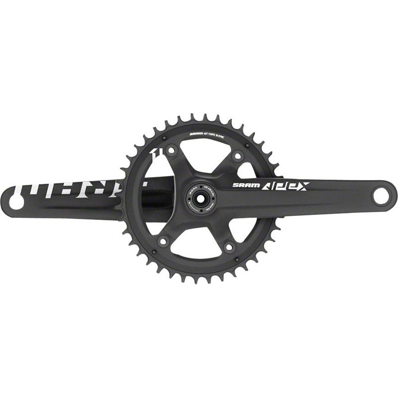 SRAM Apex 1 Crankset – 165mm, 10/11-Speed, 42t, 110 Asymmetric BCD, GXP Spindle Interface, Black