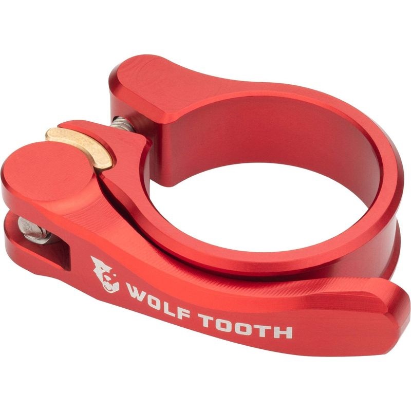 Wolf Tooth Seatpost Clamp 28.6Mm Quick Release Red