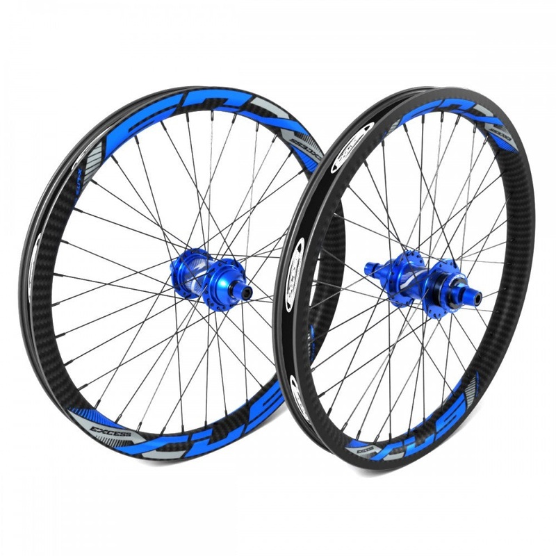 EXCESS XLS-3 24″ 36H Complete Carbon Wheelset
