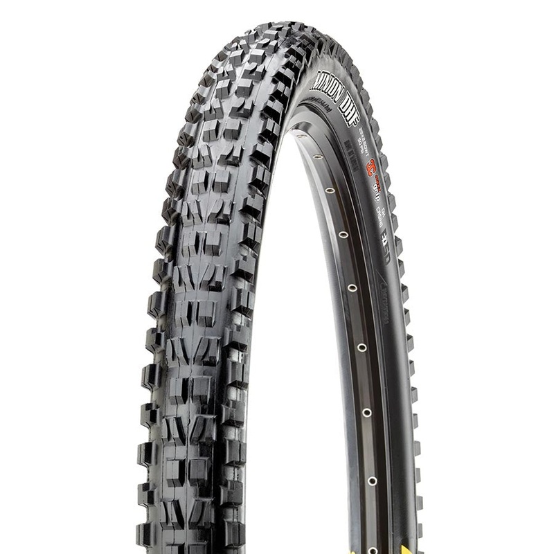 Minion DHF Mountain Tire 27.5″x2.50 Folding Tubeless Ready MaxxGrip DH E50 Wide Trail 60x2TPI Black