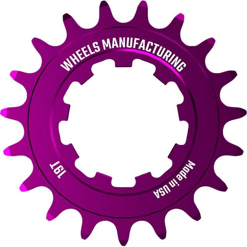 Wheels Manufacturing SOLO-SPEED Cog – 19t Fits SOLO-SPLINE and SOLO-XD kits Purple