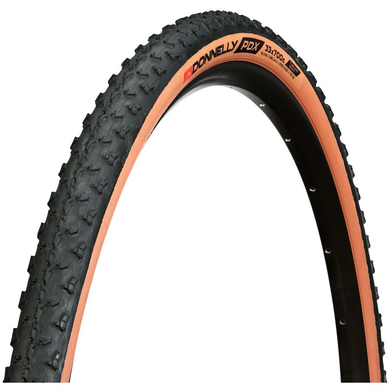 Donnelly Sports PDX Tire – 700 x 33 Tubeless Folding Black/Tan