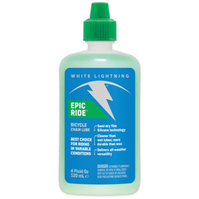 White Lightning,Epic,4Oz Squeeze Bttl, 12/Case Epic Ride White Lightning Lubesclean