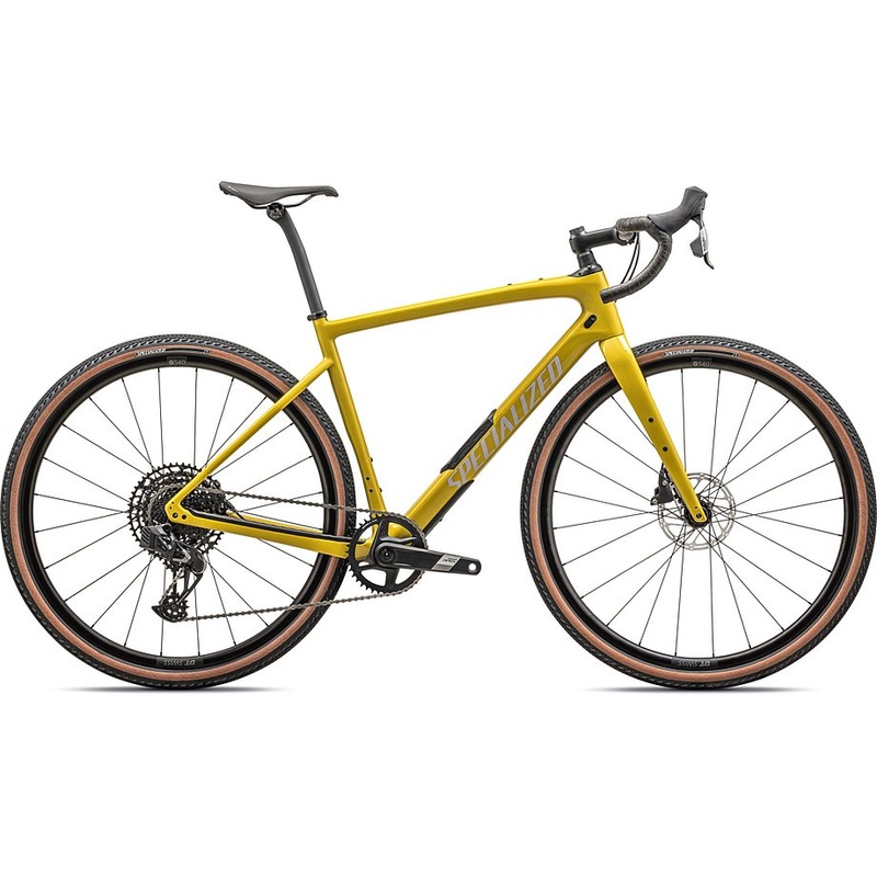 2024 Specialized diverge comp carbon bike gloss metallic sulfur / amber glow / purple haze / metallic obsidian 56