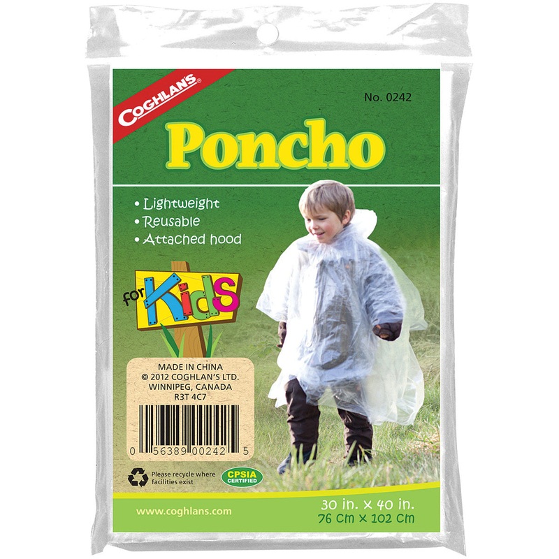 Coghlans Kids’ Waterproof Poncho – Essential Rain Gear for Little Adventurers