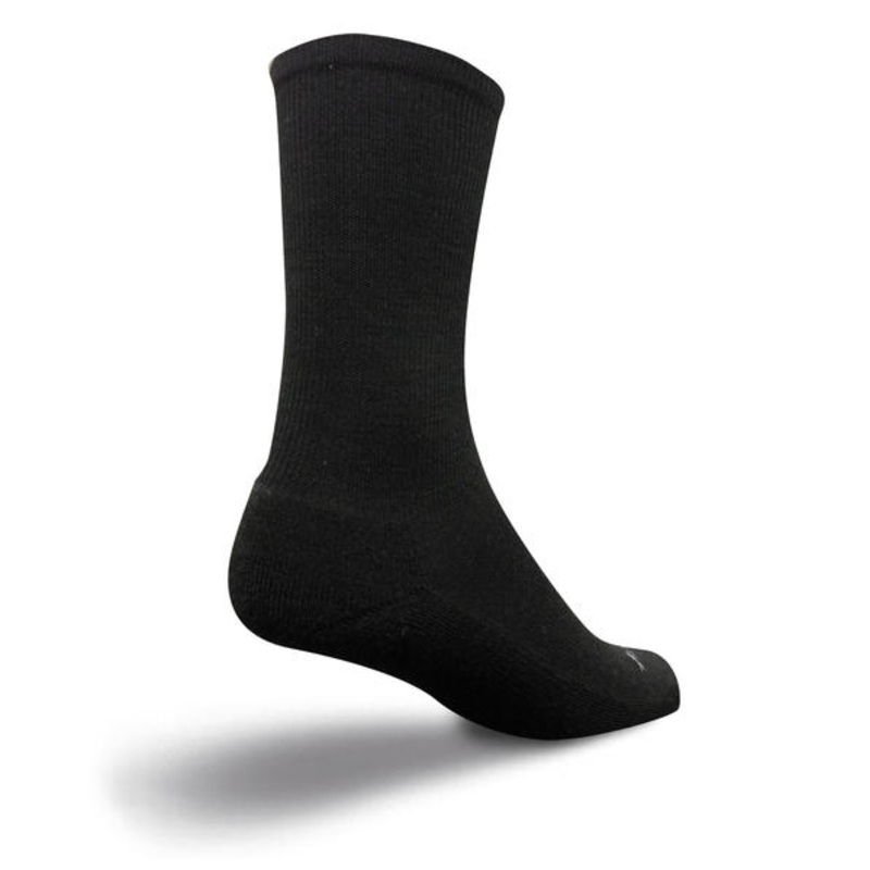 SockGuy Wool Socks (Black Tall)